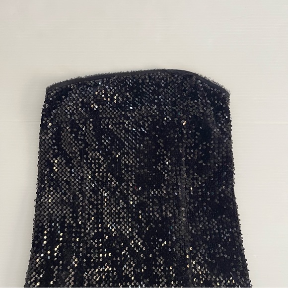Zadig & Voltaire Raleg Tube Sequin Mini Dress Black - Picture 7 of 16